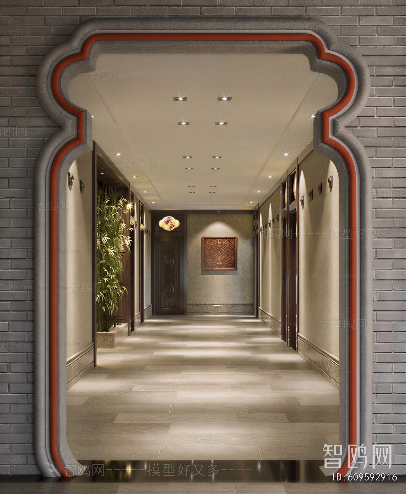 New Chinese Style Hallway