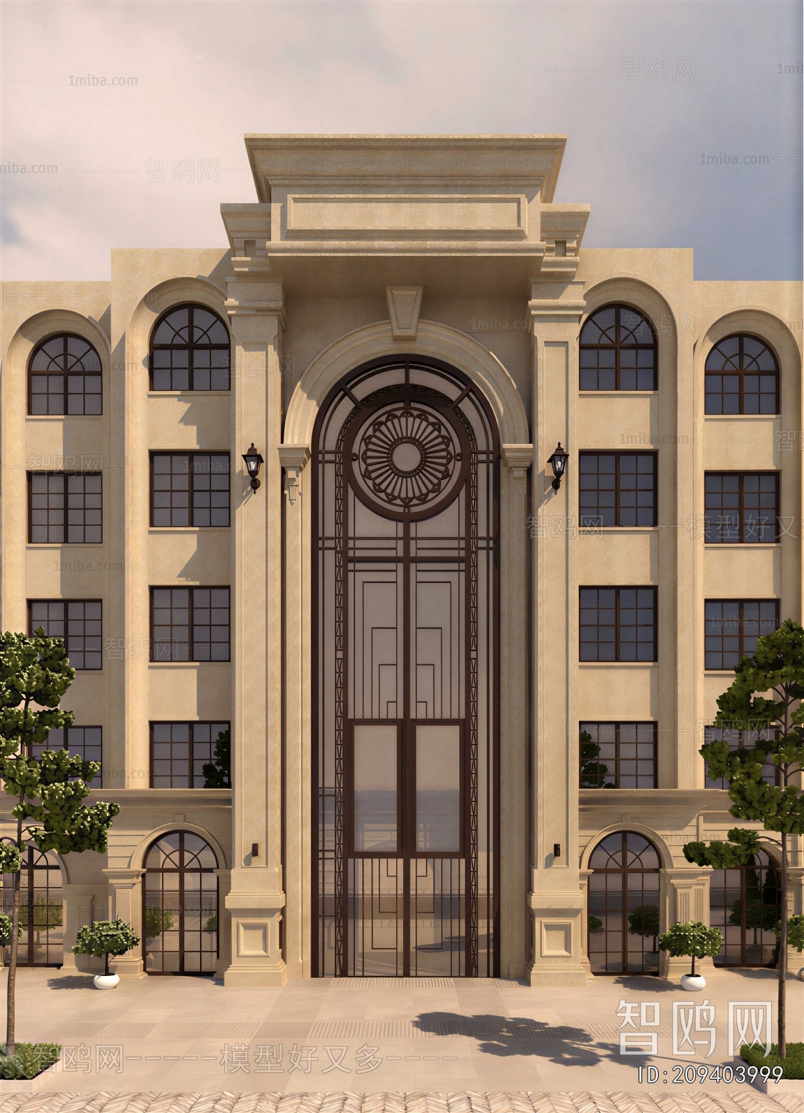European Style Building Appearance