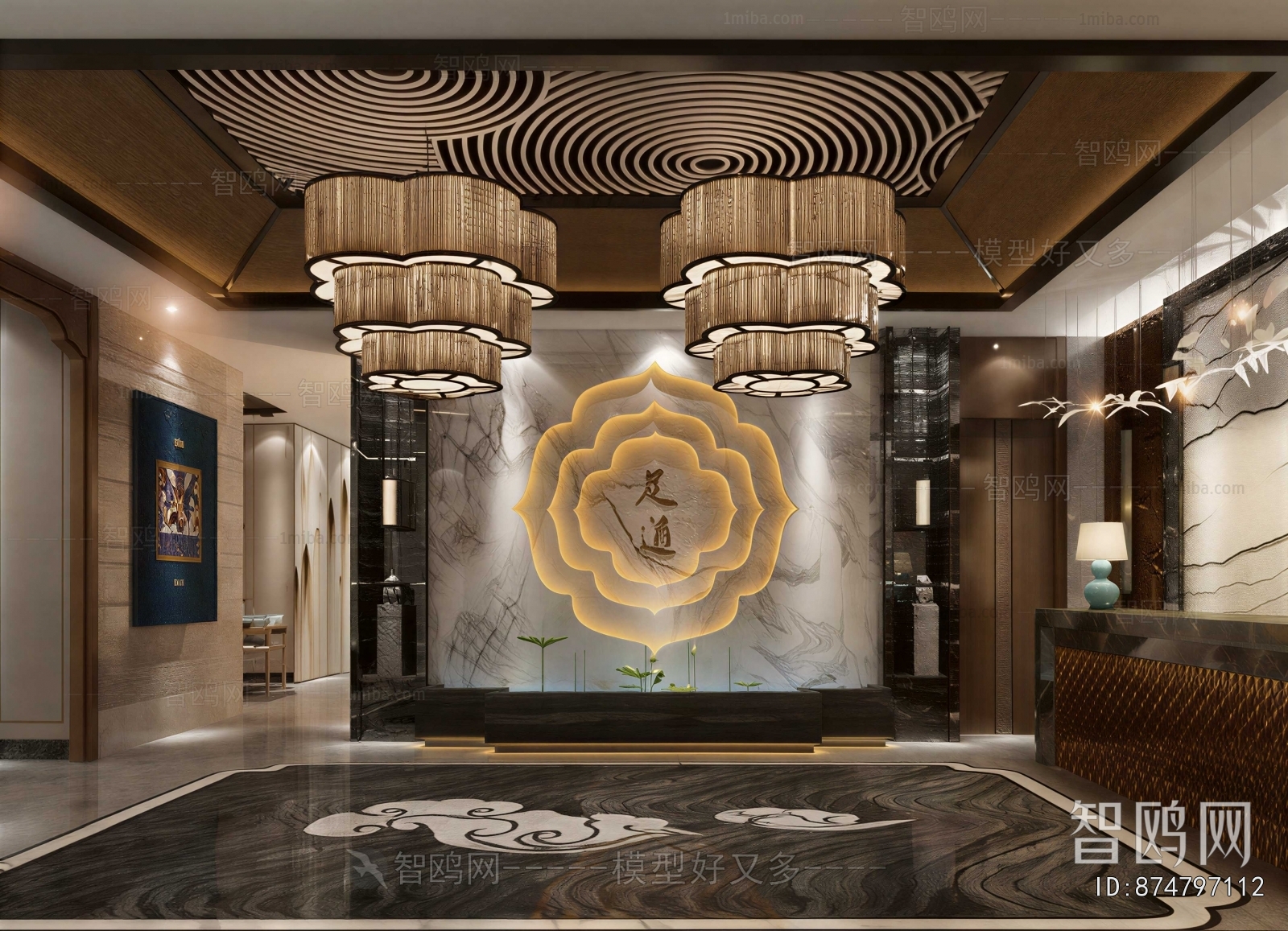 New Chinese Style Lobby Hall