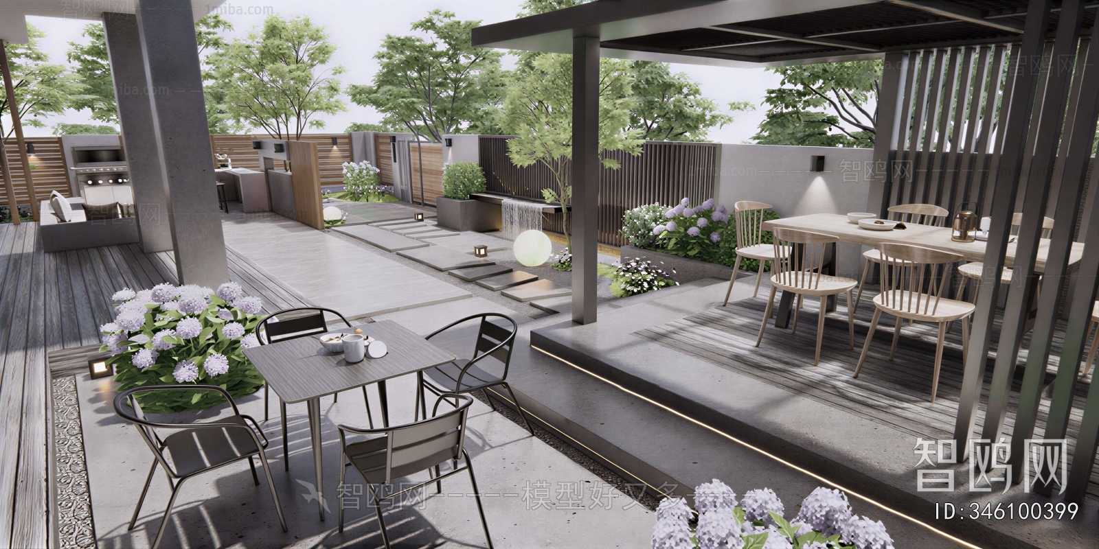Modern Courtyard/landscape