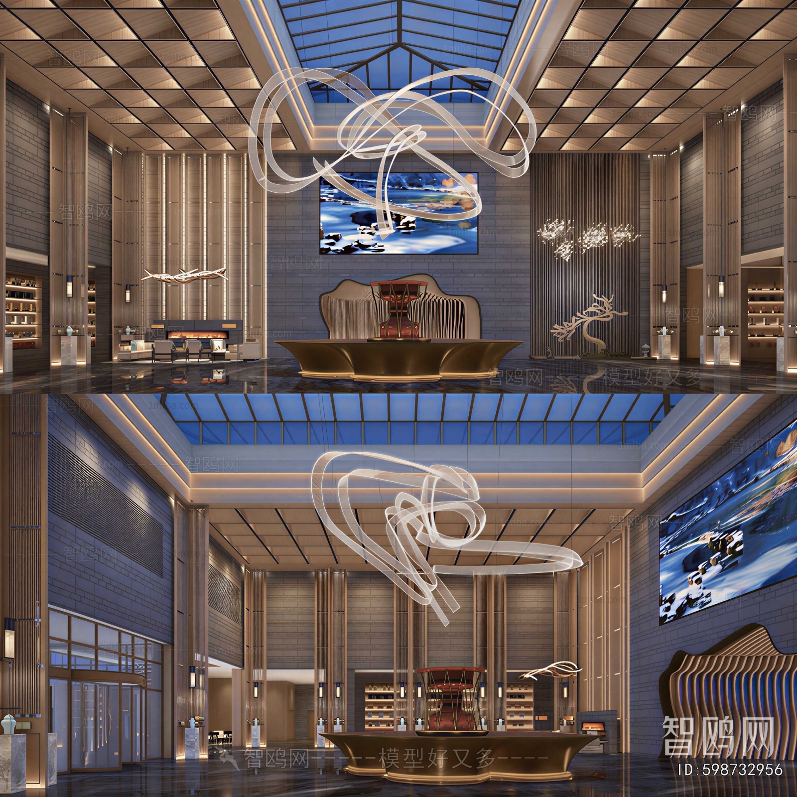New Chinese Style Lobby Hall