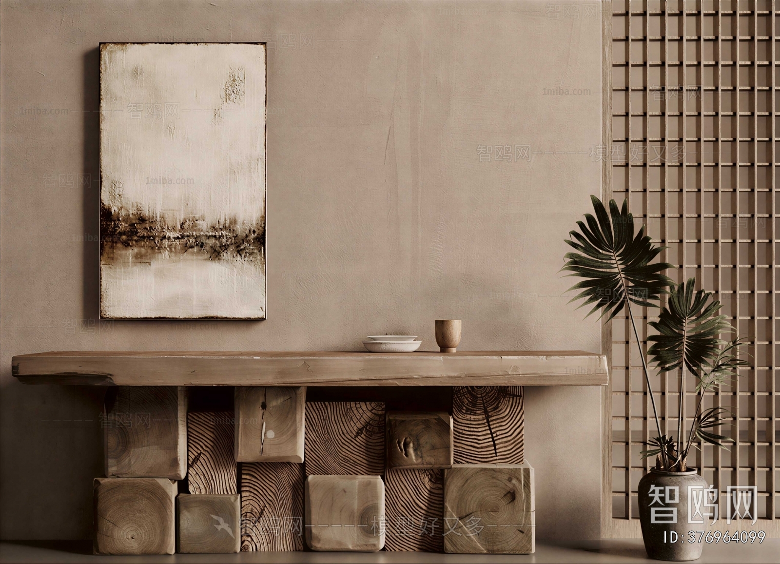 Wabi-sabi Style Console