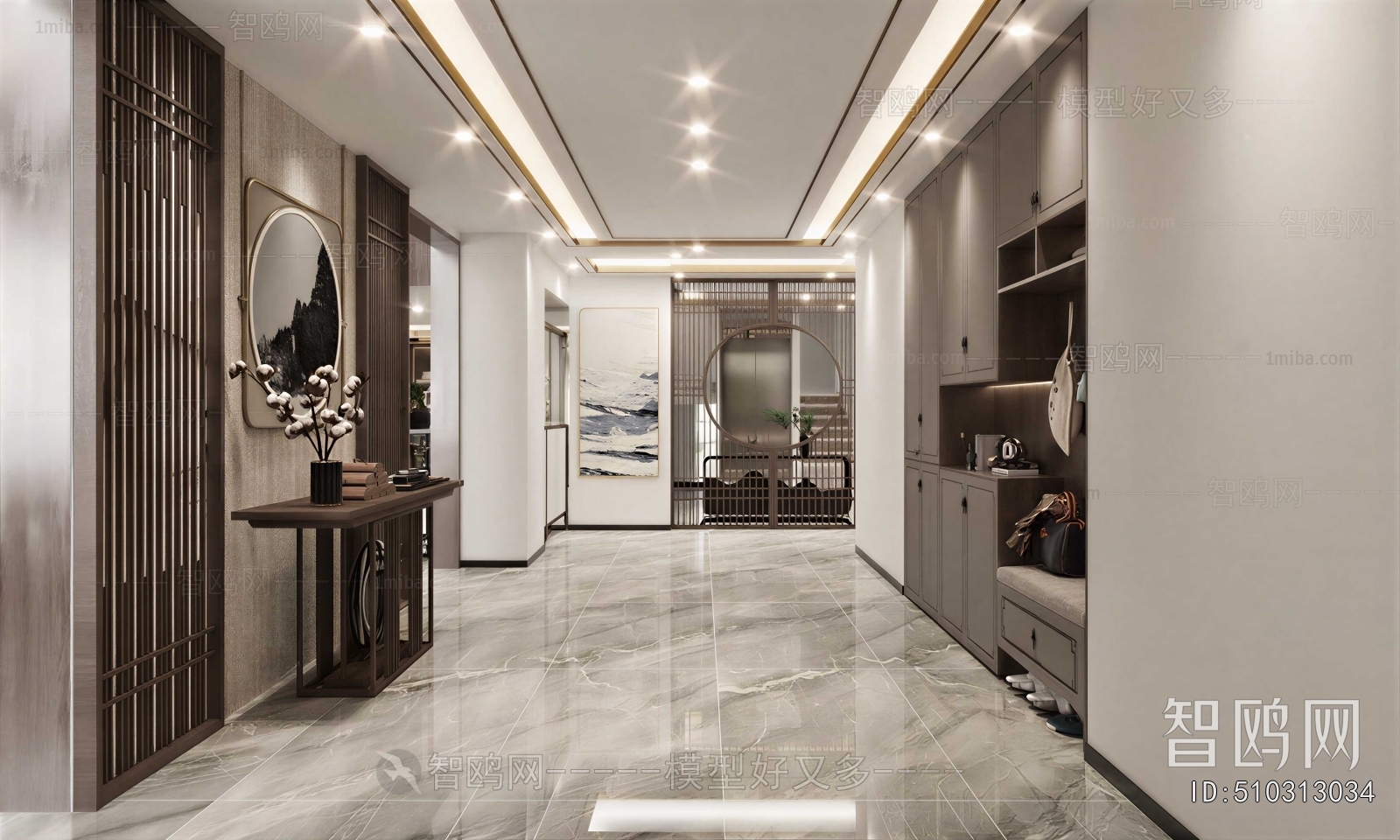 New Chinese Style Hallway