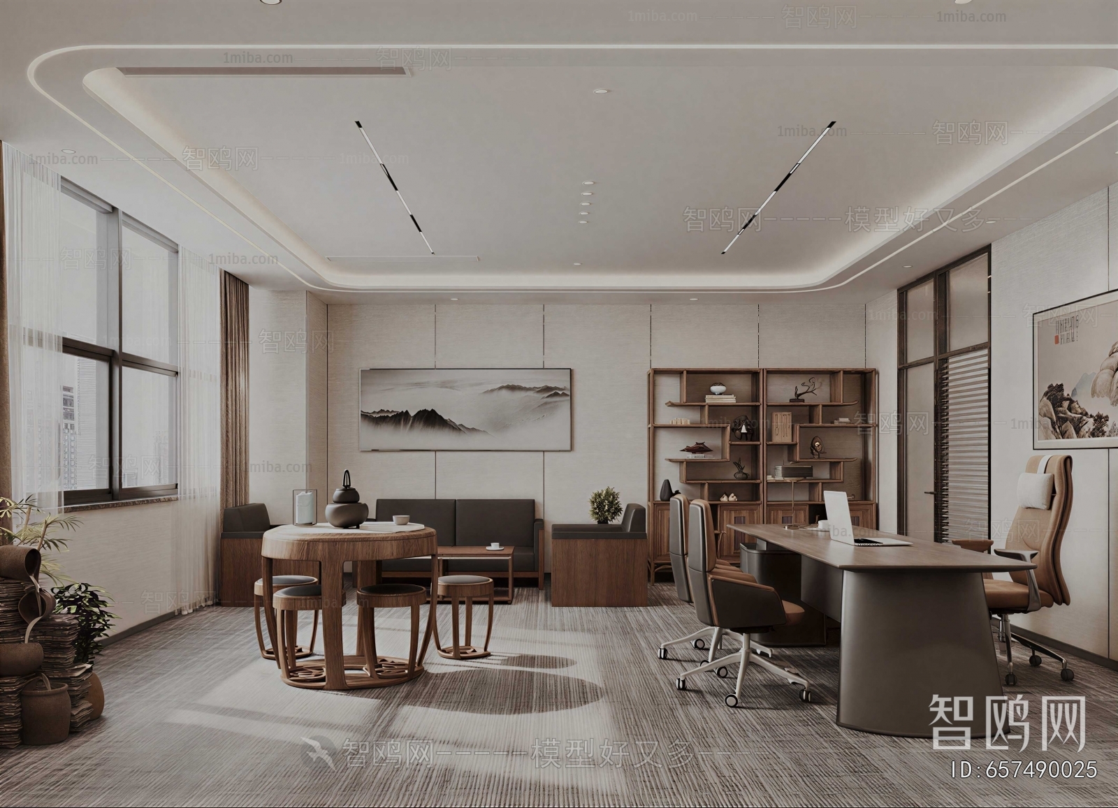 New Chinese Style Manager's Office