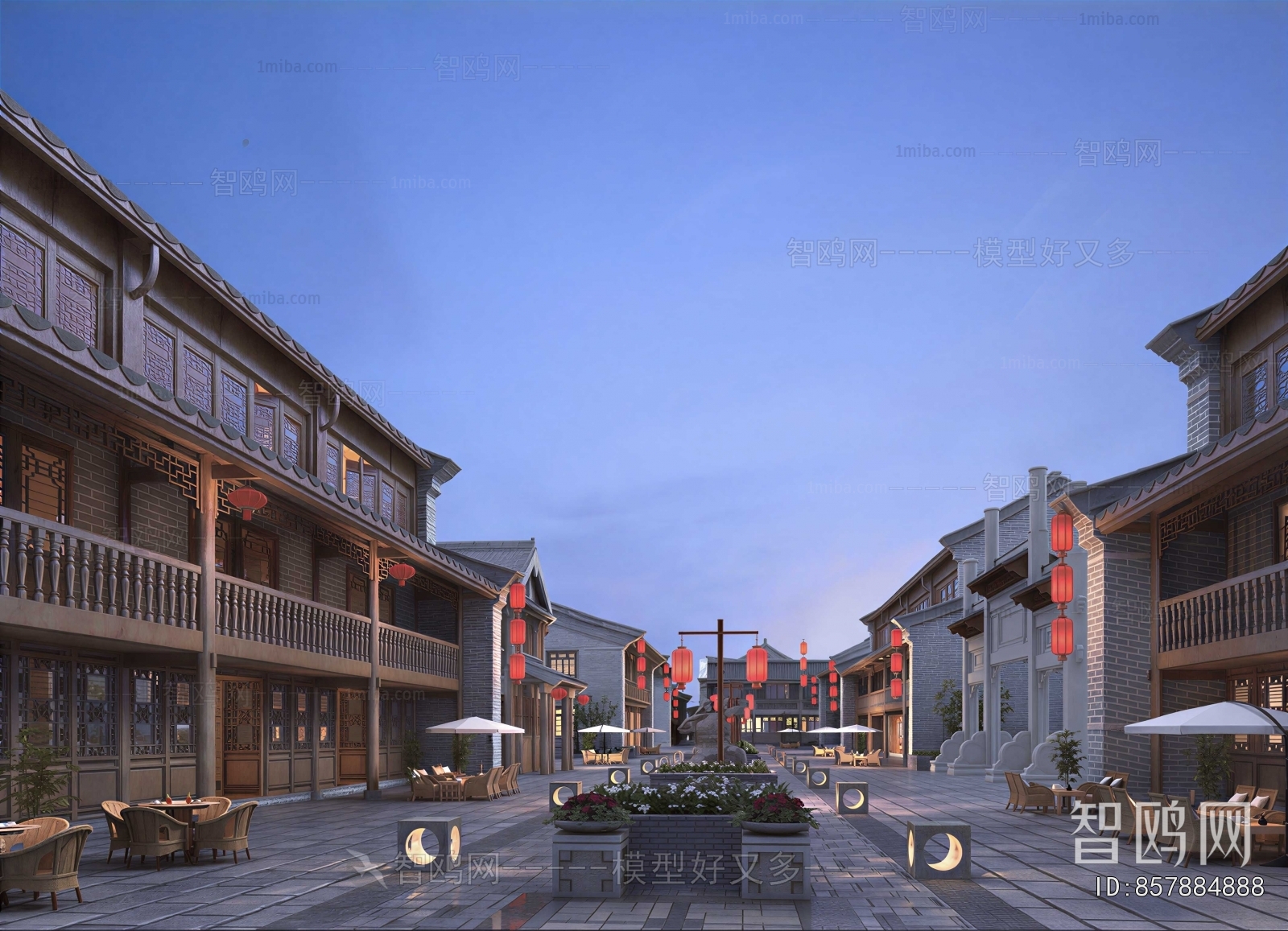 Chinese Style Commercial Street