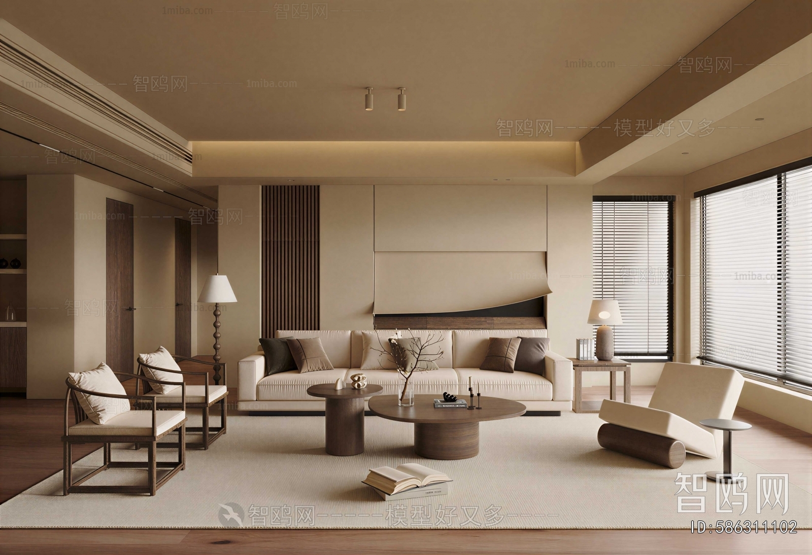 Wabi-sabi Style A Living Room
