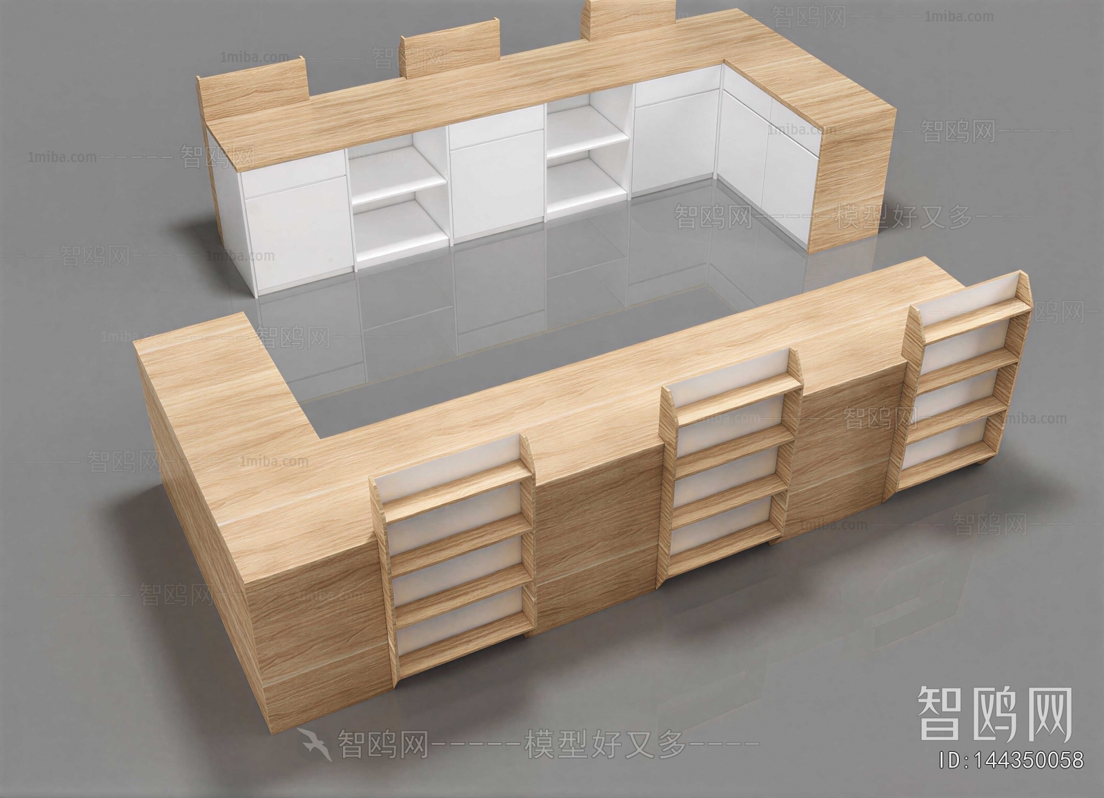 Modern Supermarket Shelf