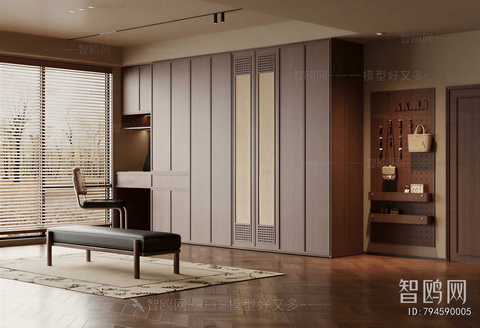 Modern Clothes Storage Area