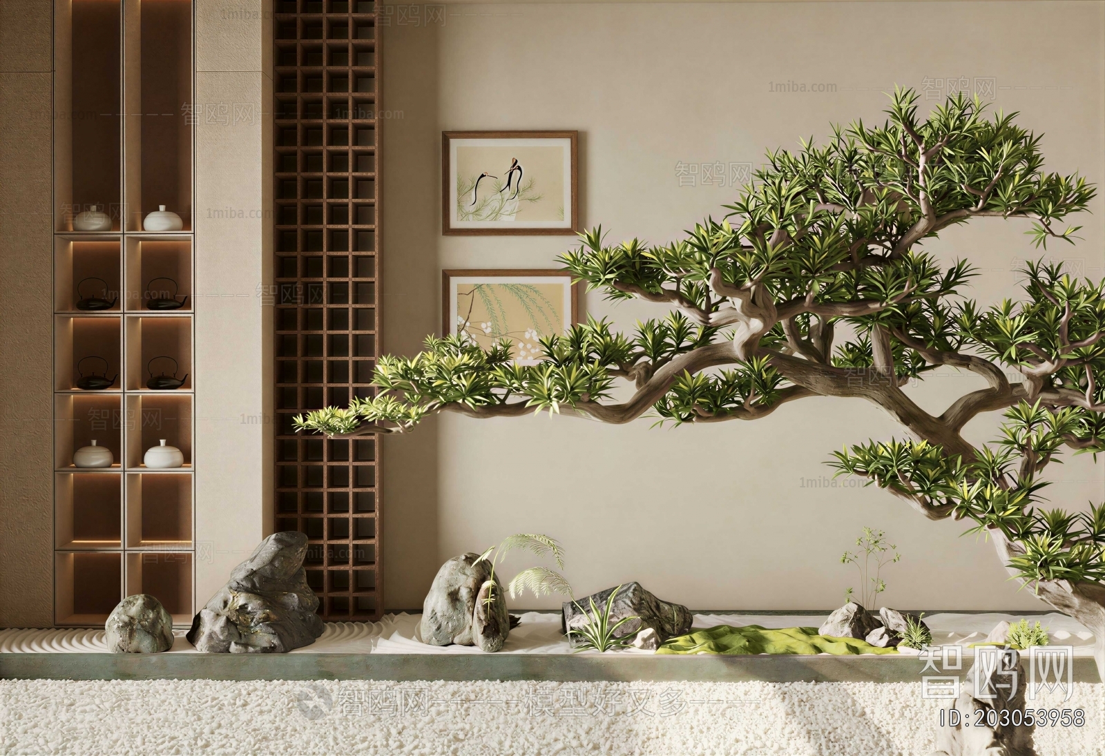 New Chinese Style Plant Landscaping