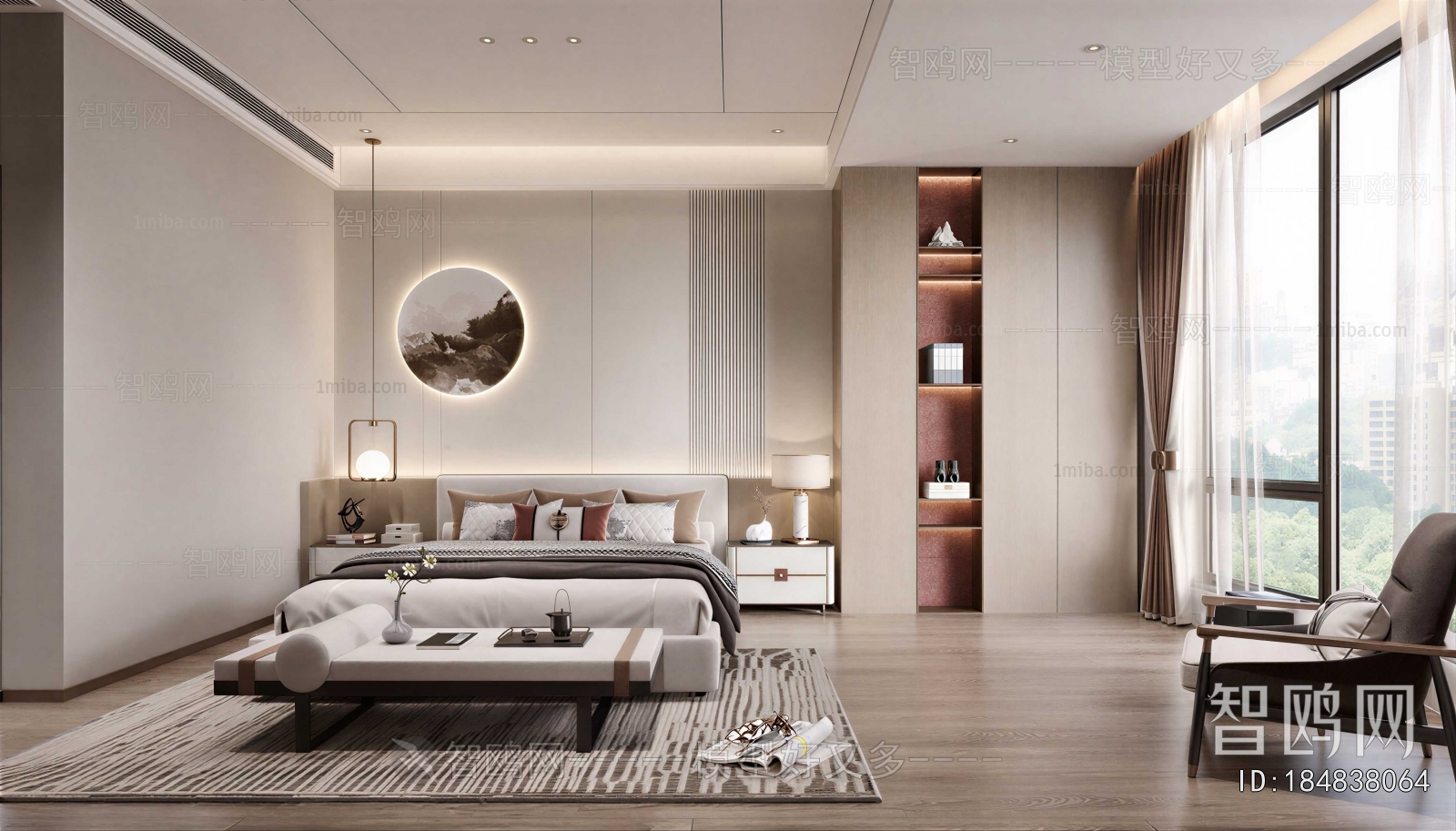 New Chinese Style Bedroom