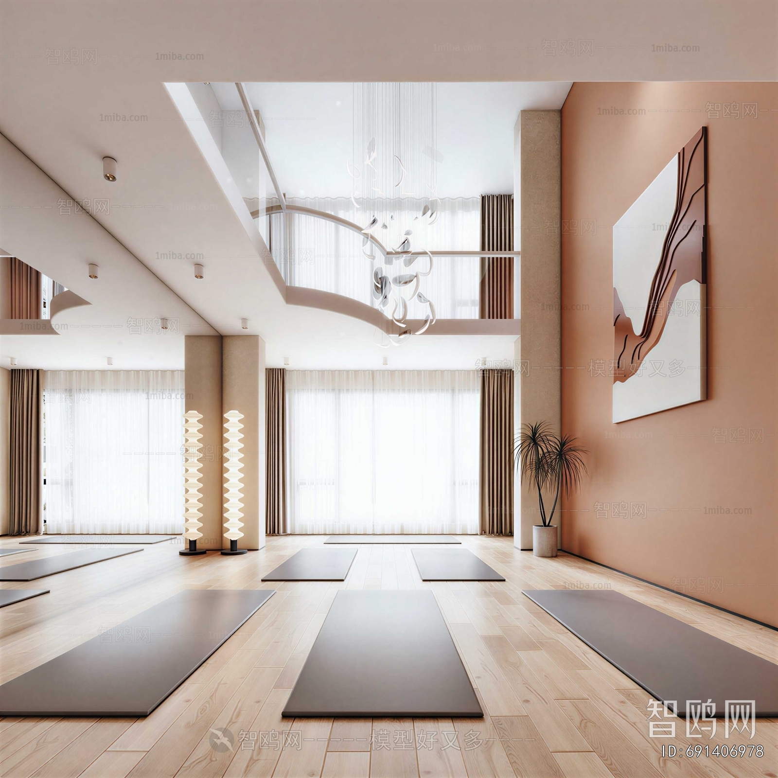 Modern Yoga Room