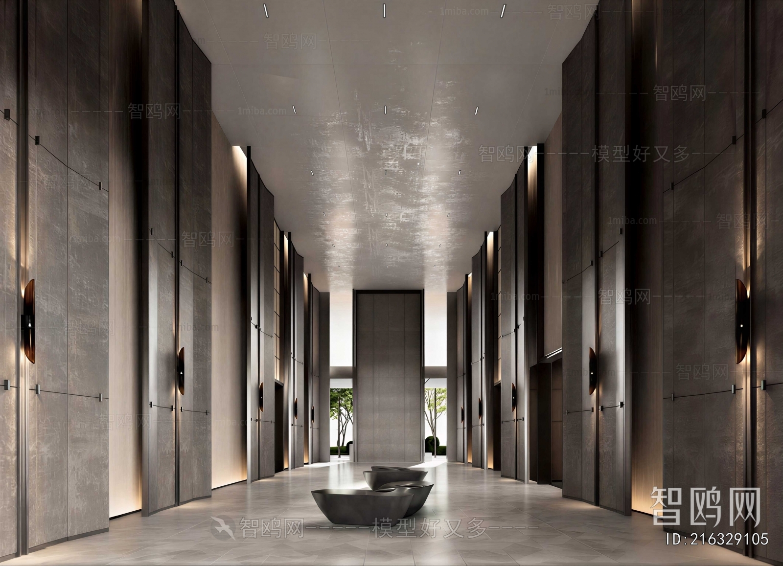 Modern Corridor Elevator Hall