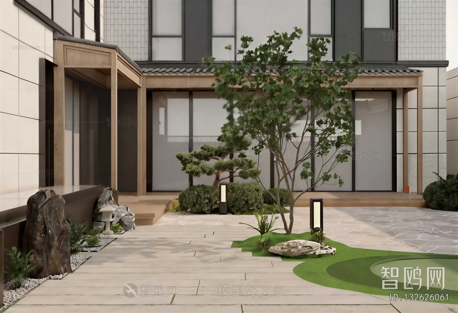 New Chinese Style Courtyard/landscape