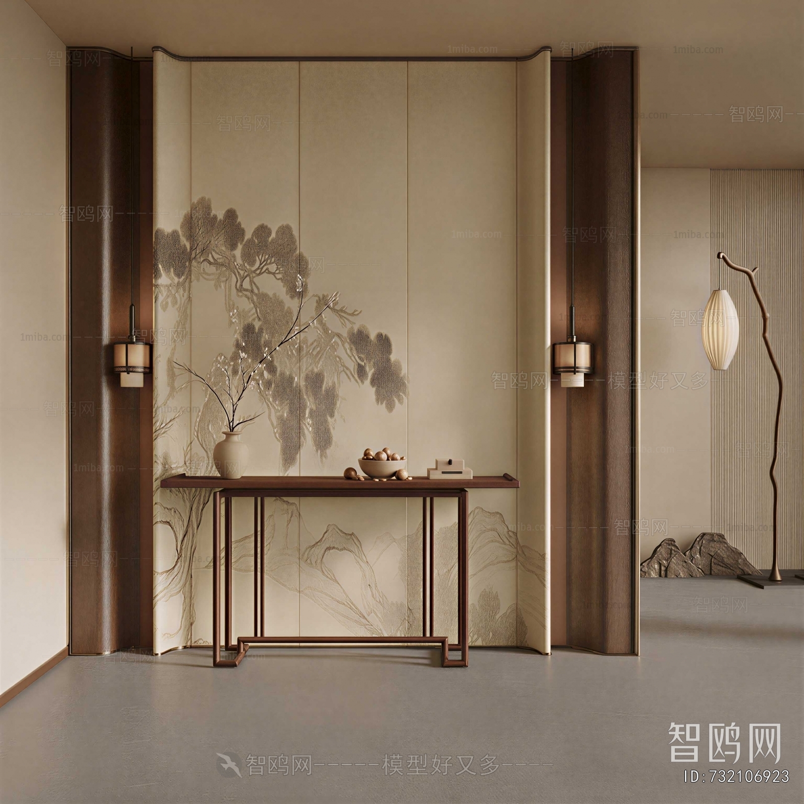 New Chinese Style Hallway
