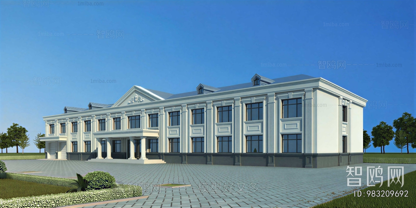 European Style Appearance Of Commercial Building