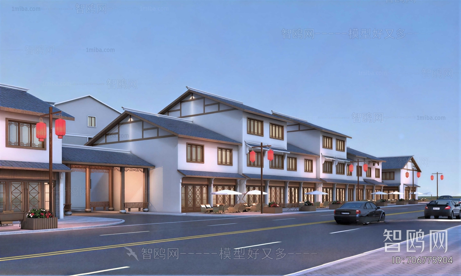 New Chinese Style Commercial Street