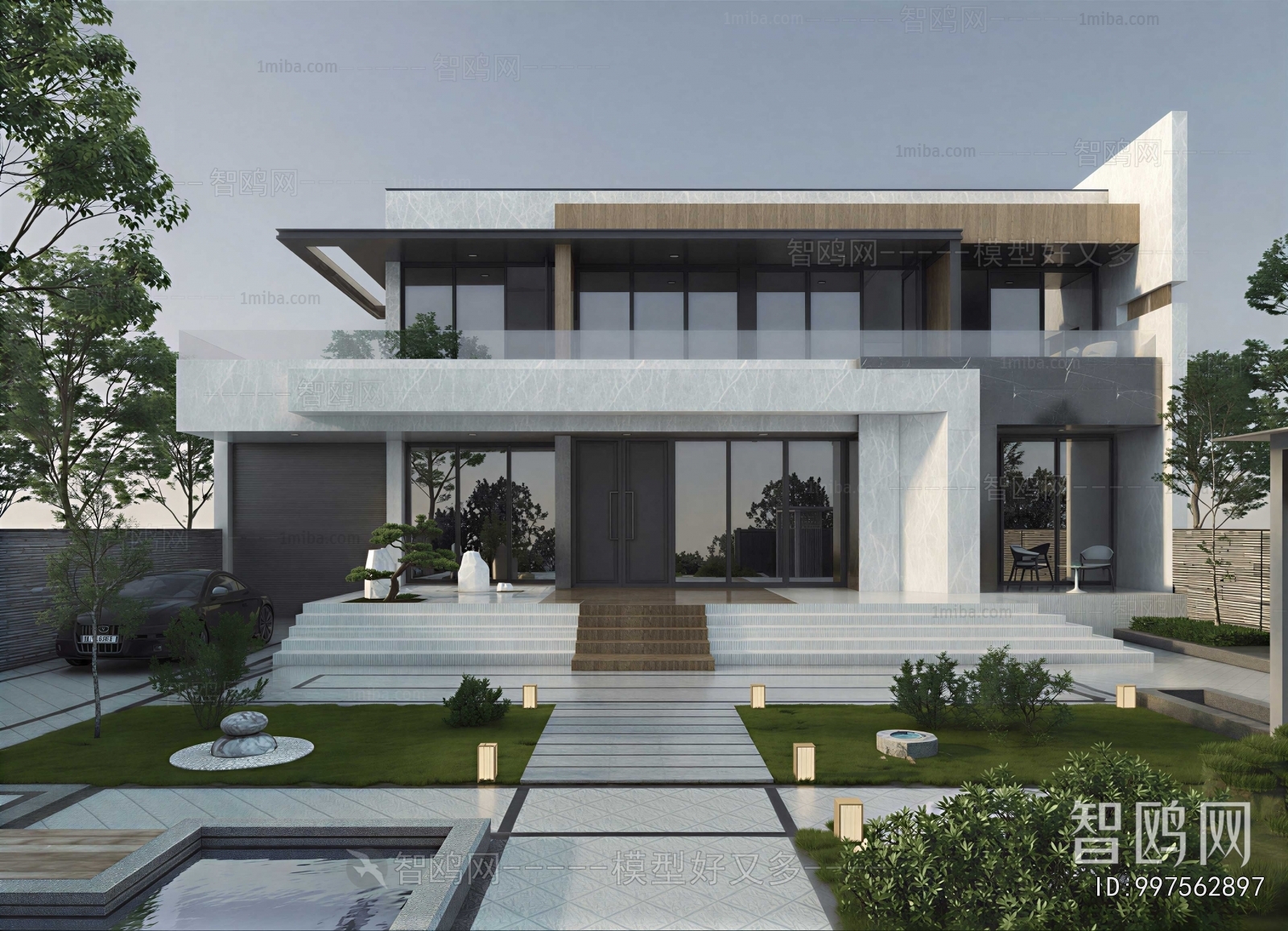 Modern Courtyard/landscape