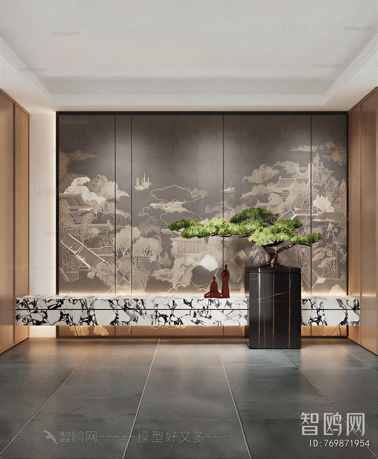 New Chinese Style Hallway