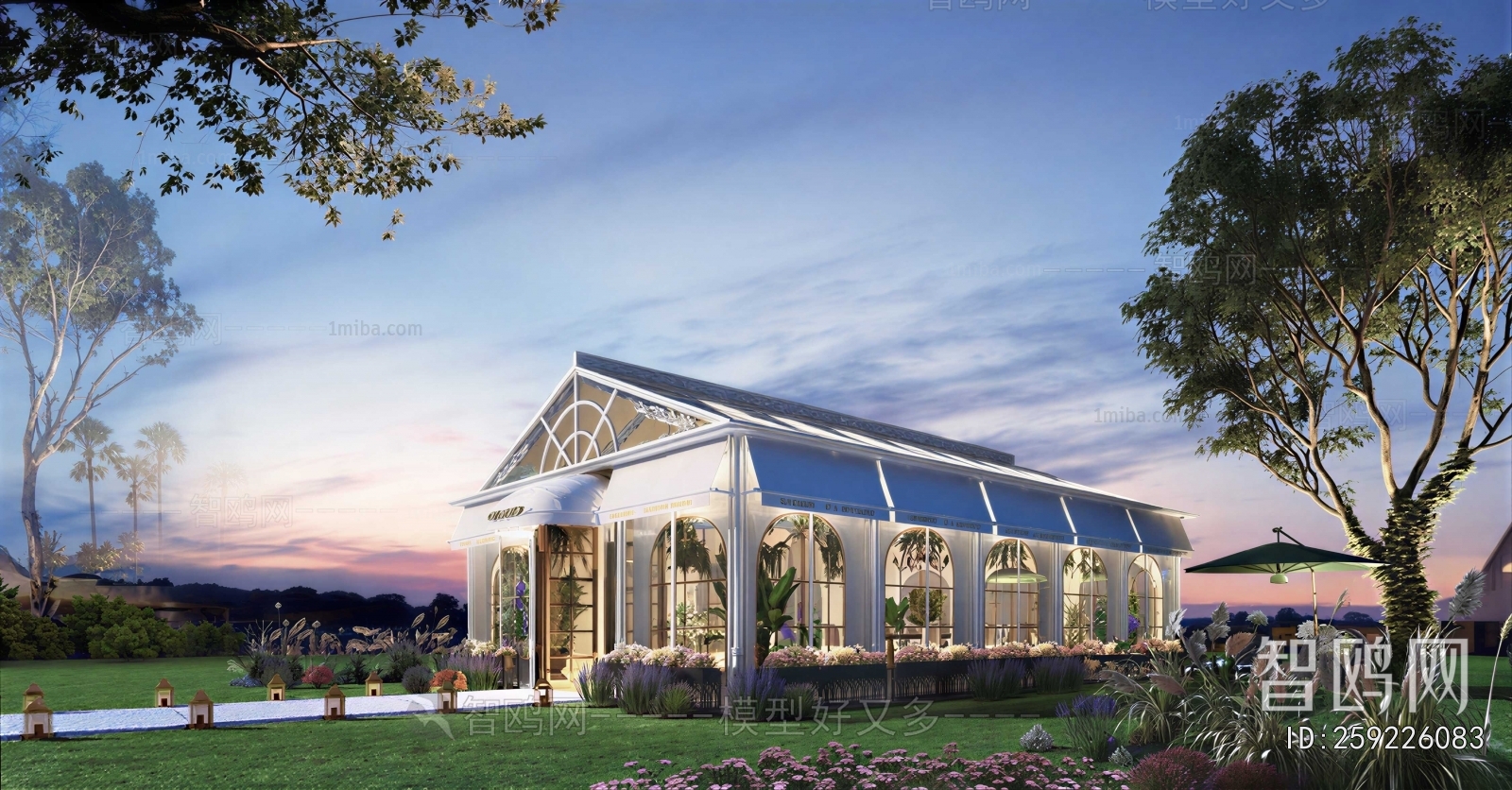 French Style Glass Sunshine Room