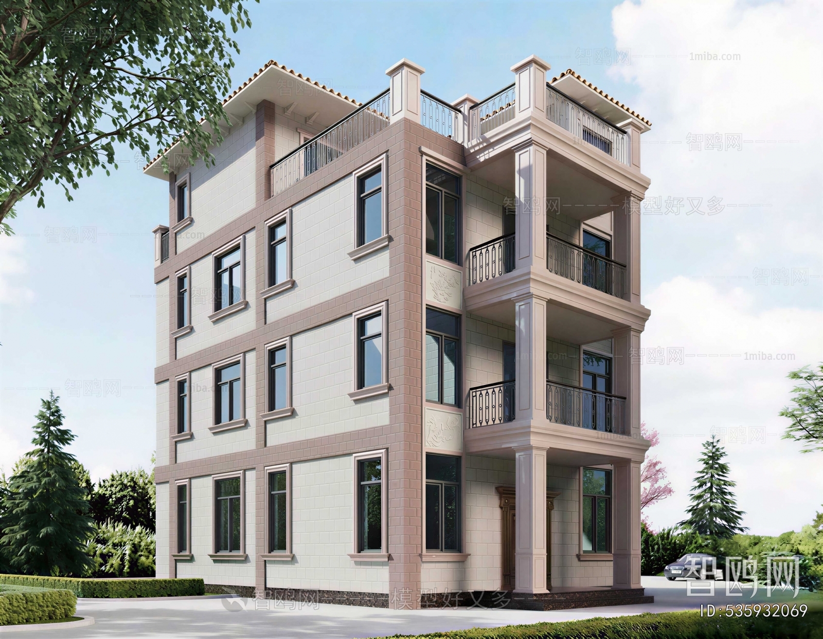 Simple European Style Detached Villa