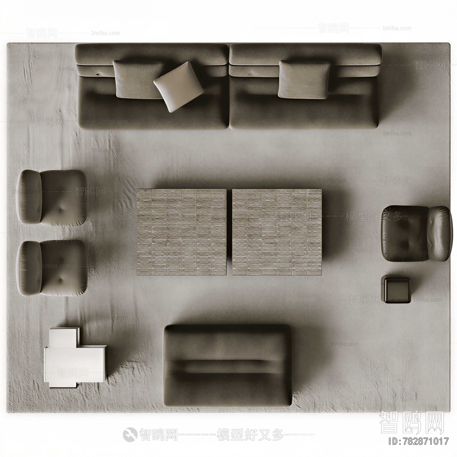 Wabi-sabi Style Sofa Combination
