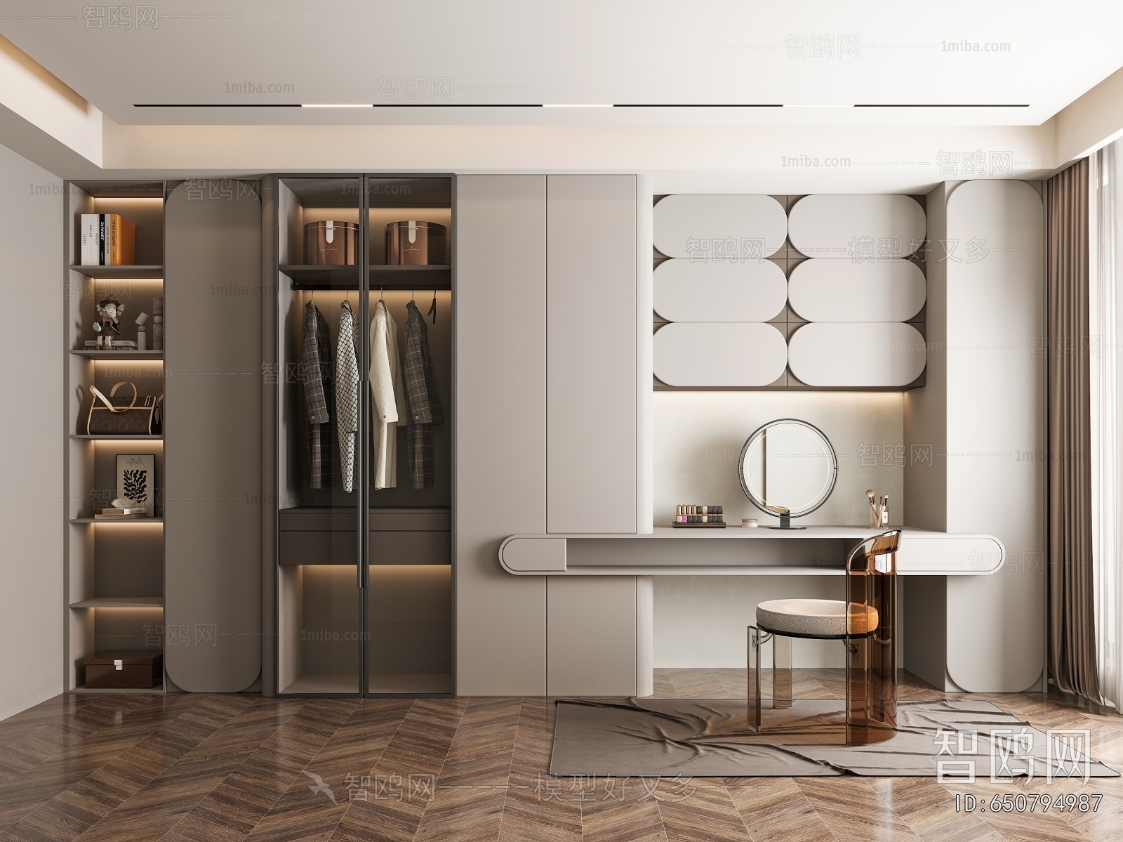 Modern Clothes Storage Area