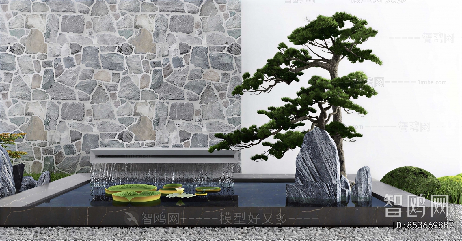 New Chinese Style Plant Landscaping