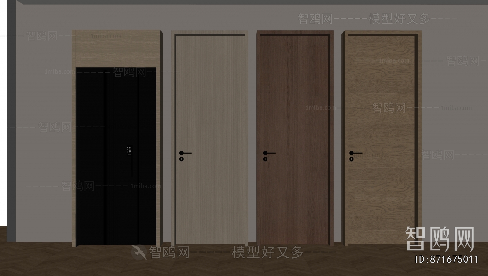 Modern Single Door