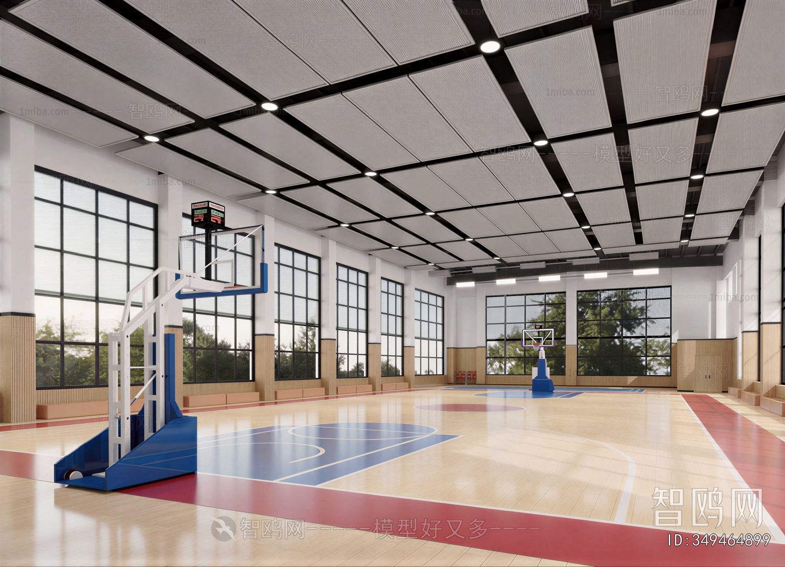 Modern Basketball Arena