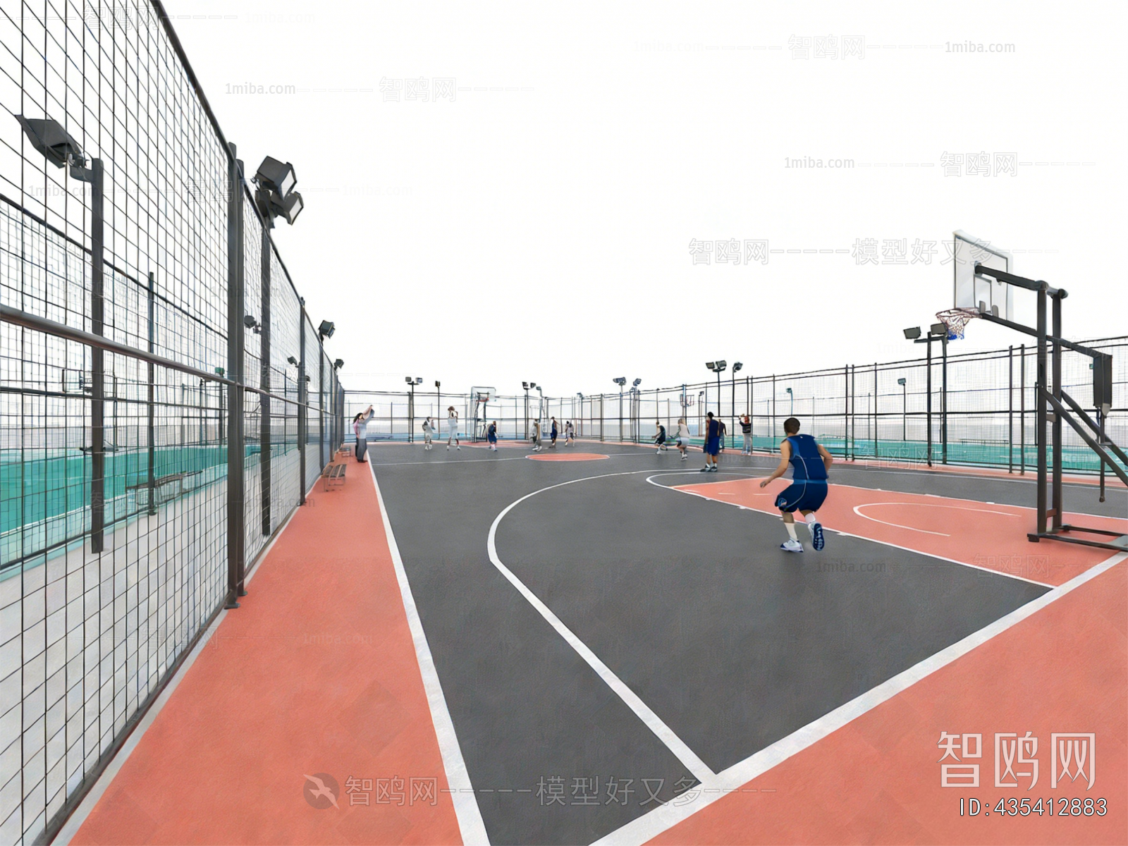 Modern Basketball Arena