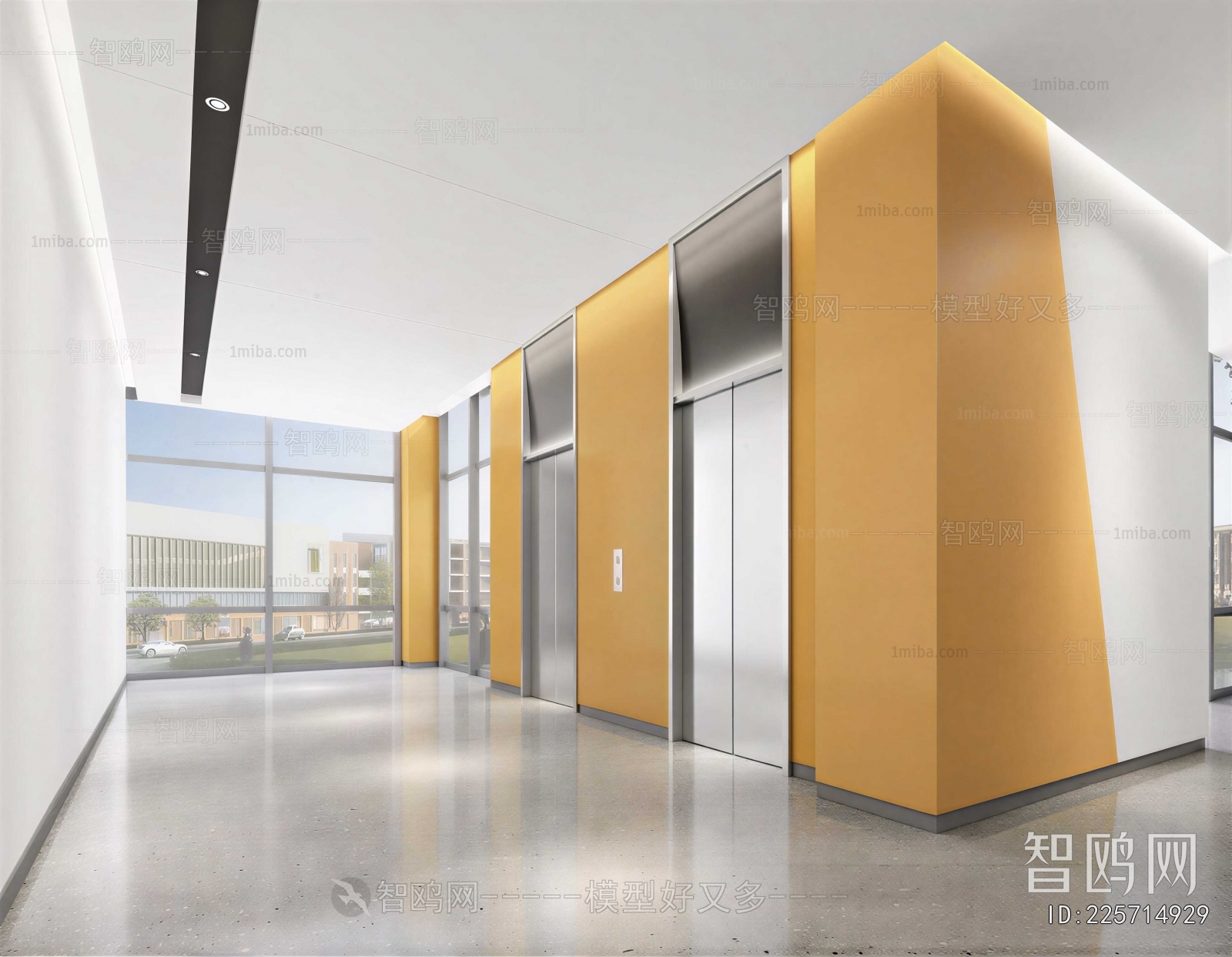 Modern Corridor/elevator Hall