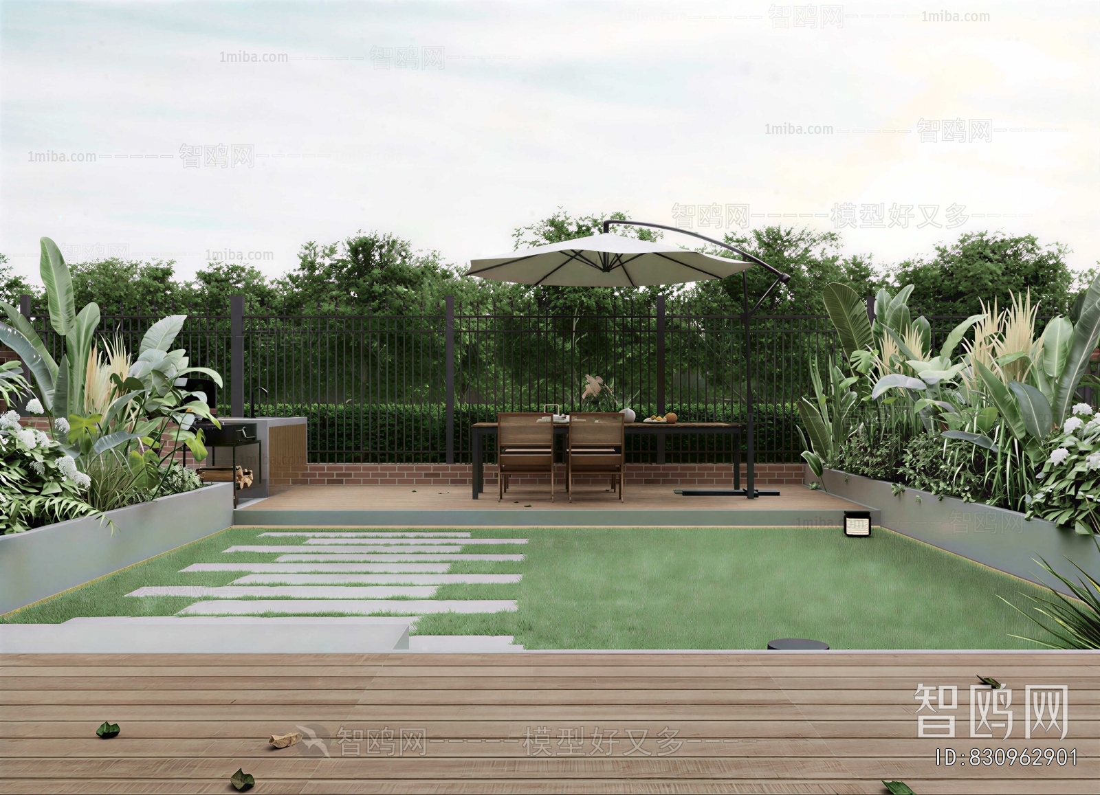 Modern Courtyard/landscape