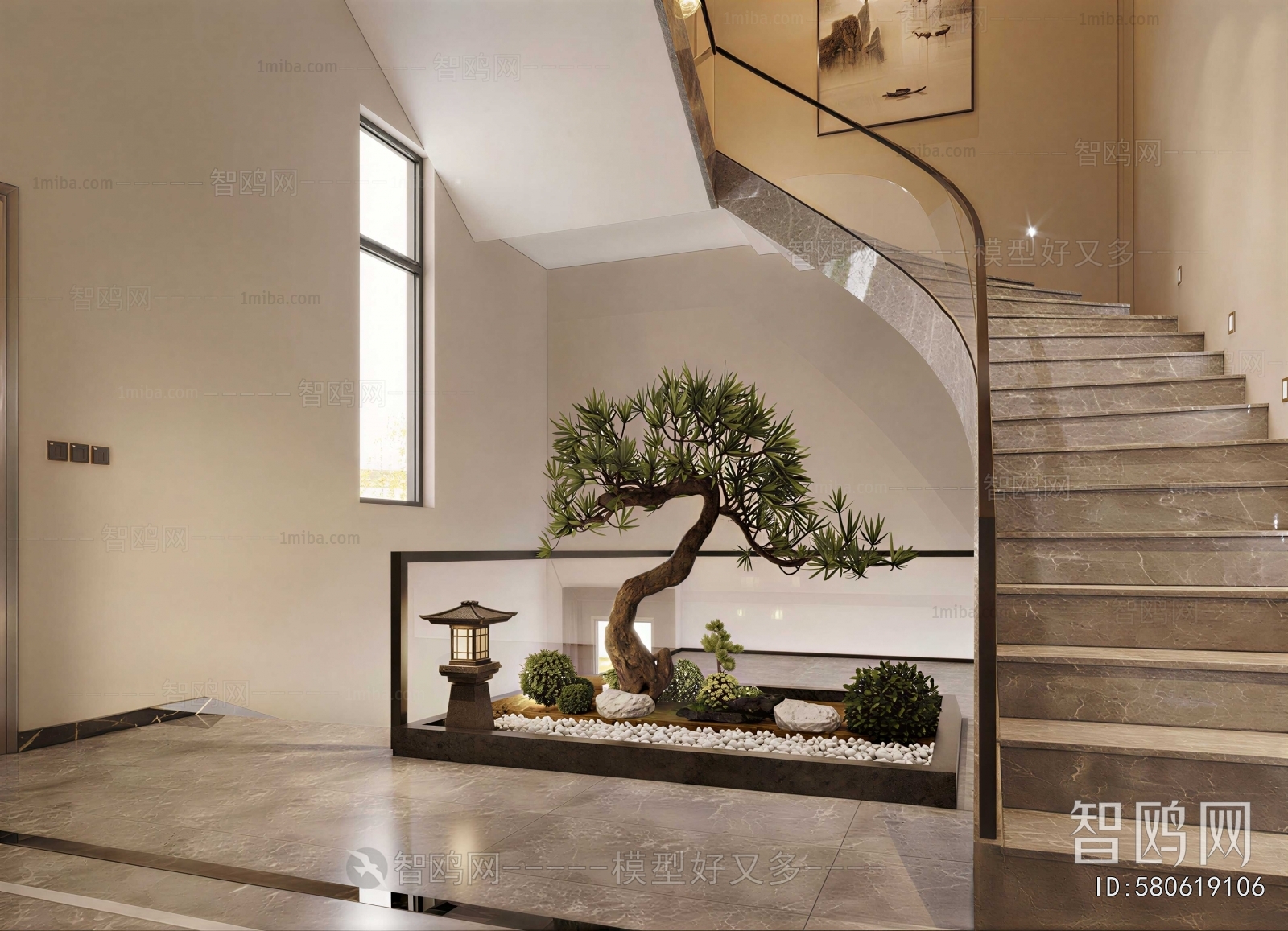New Chinese Style Stairwell