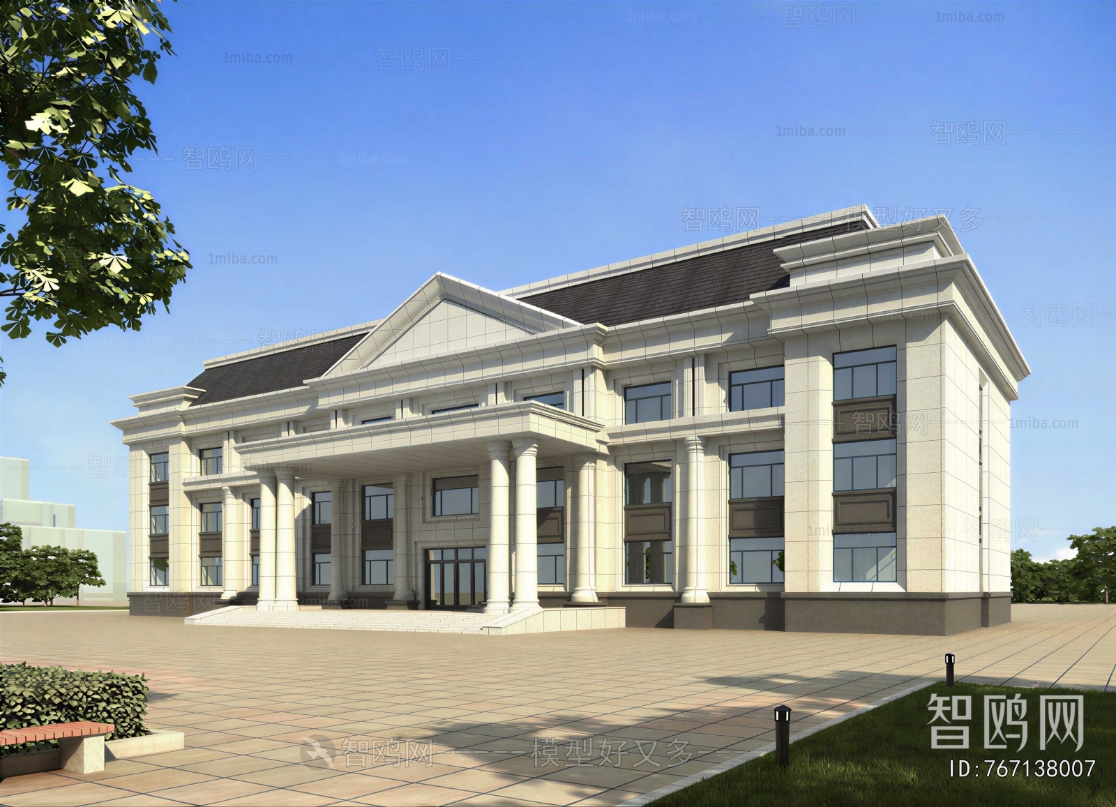 New Classical Style Appearance Of Commercial Building