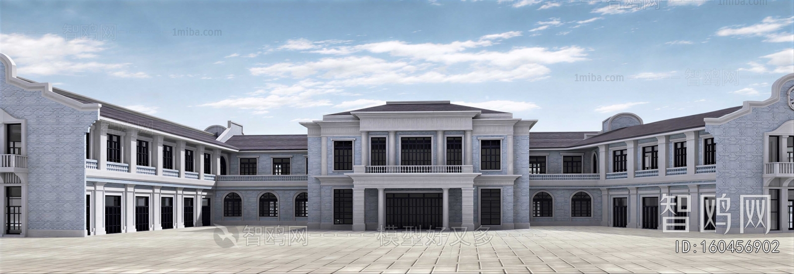 New Chinese Style Building Appearance