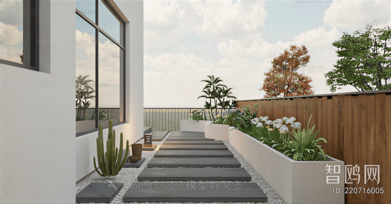 Modern Courtyard/landscape