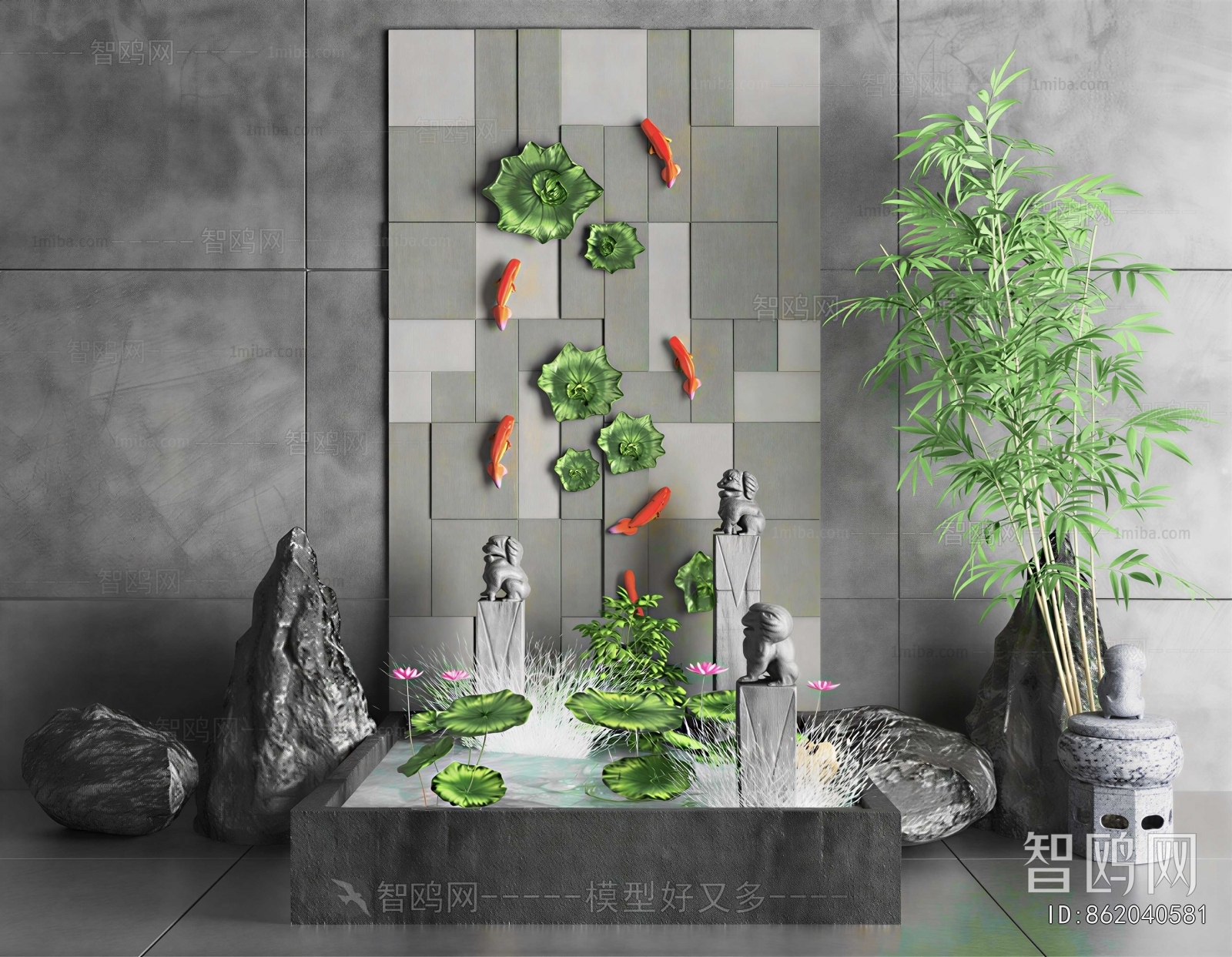 New Chinese Style Plant Landscaping