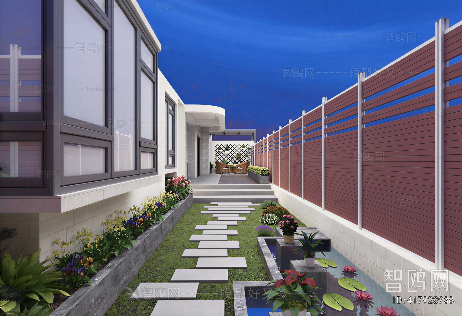 Modern Courtyard/landscape