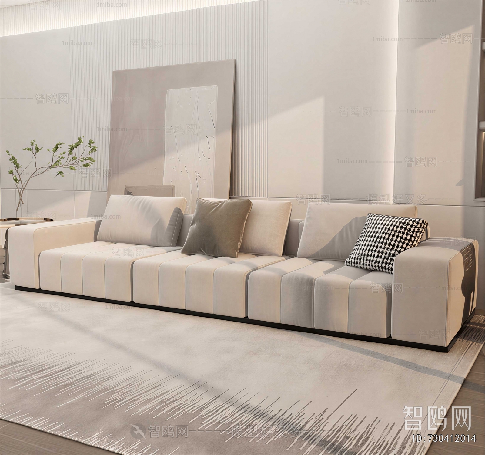 Modern Three-seat Sofa