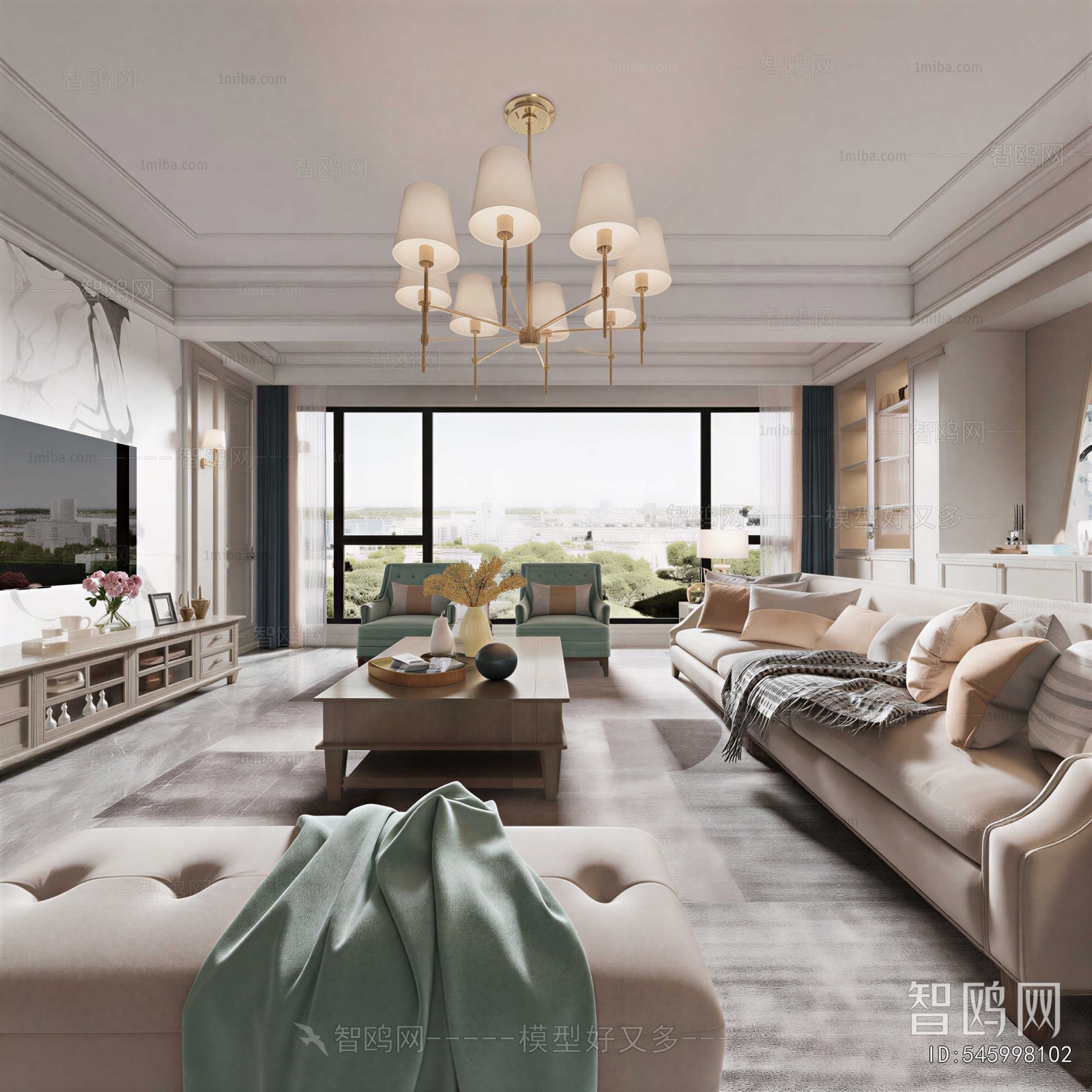 American Style A Living Room