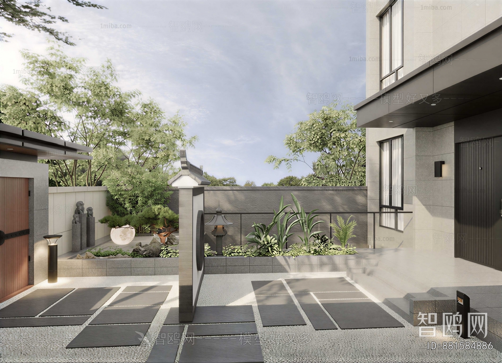 New Chinese Style Courtyard/landscape