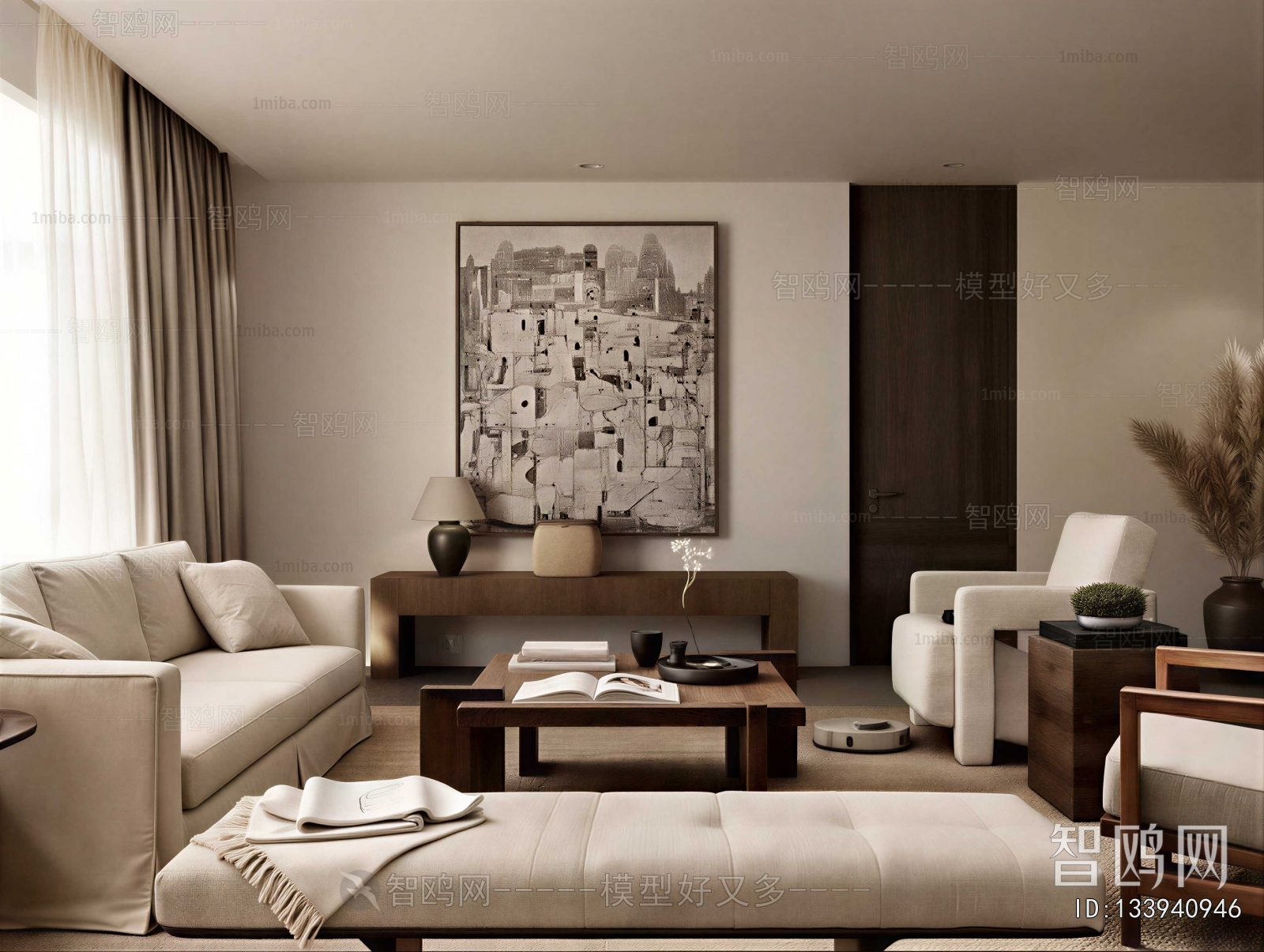 Wabi-sabi Style A Living Room