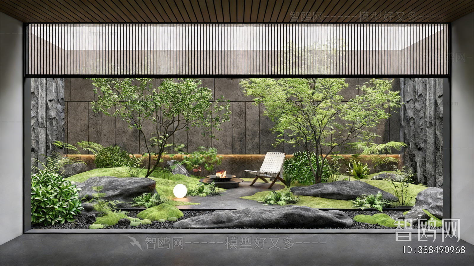 Modern Courtyard/landscape