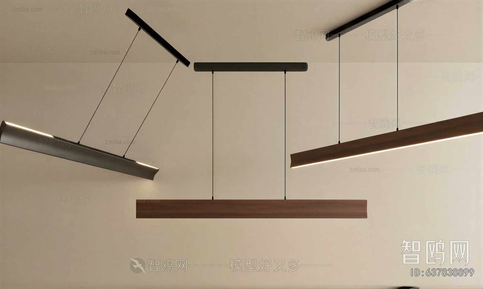 Modern Long Chandelier