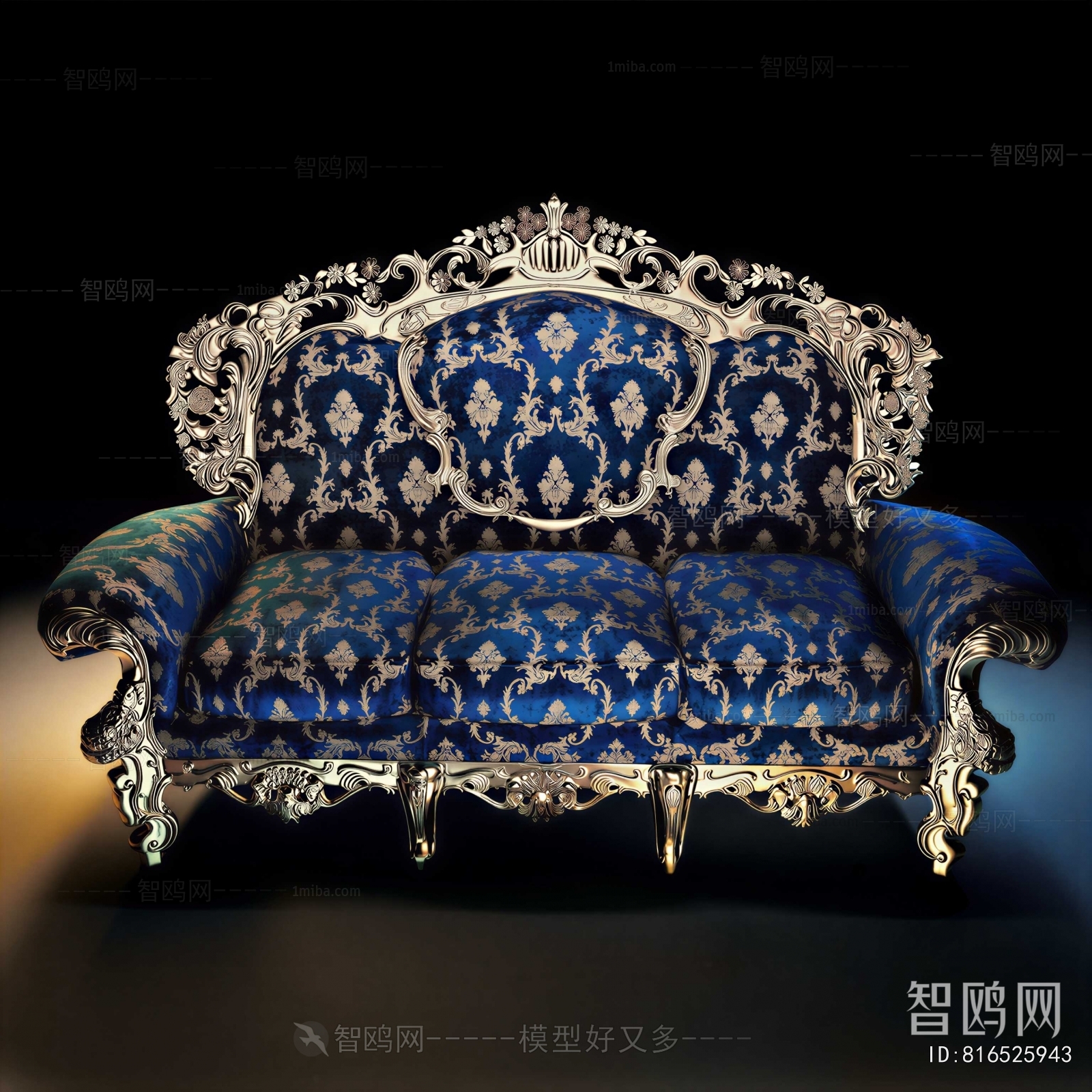 European Style Three-seat Sofa