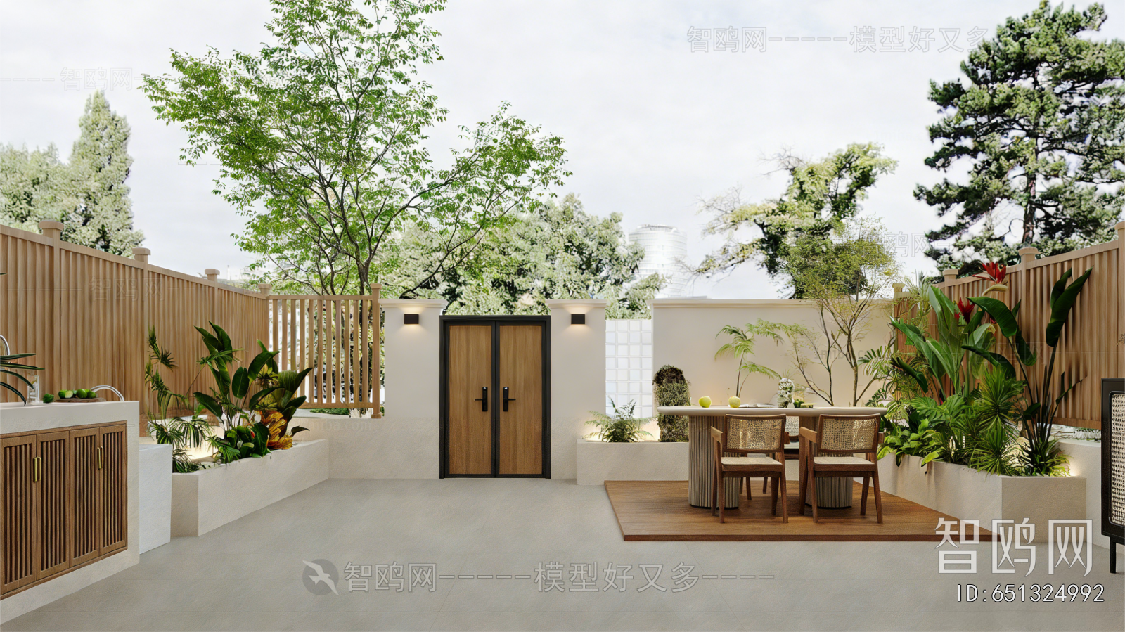 Modern Courtyard/landscape