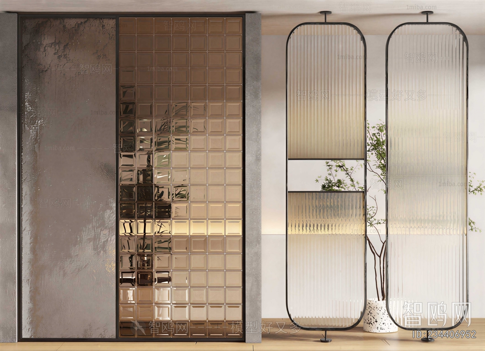 Modern Glass Screen Partition
