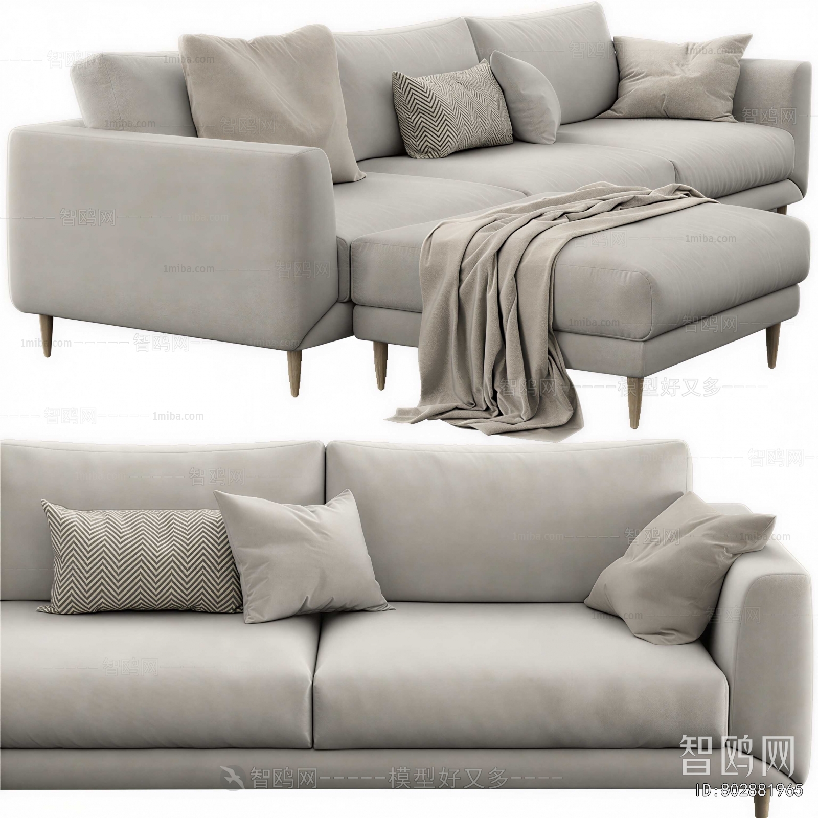 Modern Three-seat Sofa