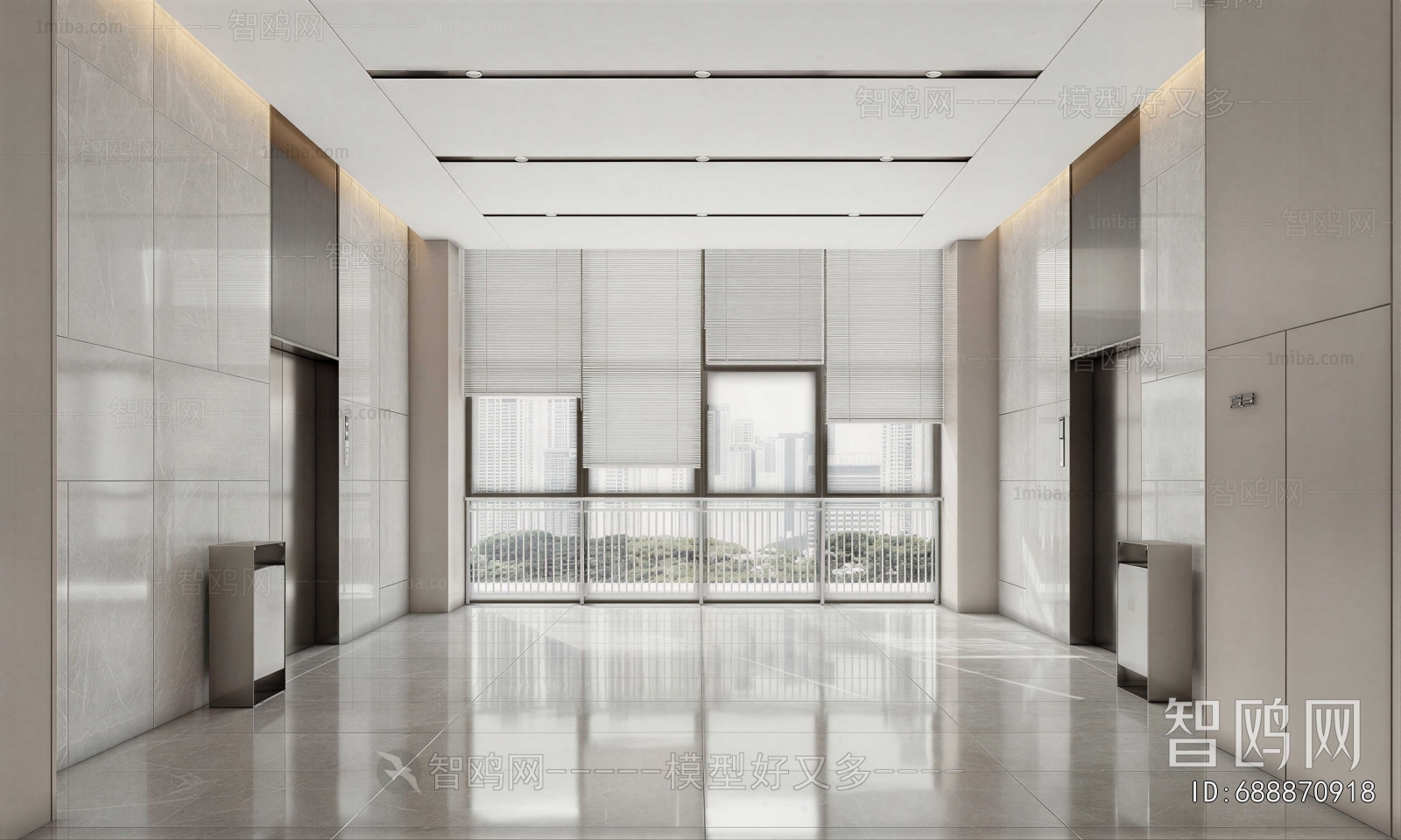 Modern Corridor/elevator Hall