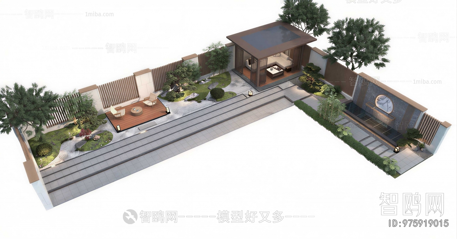 New Chinese Style Courtyard/landscape